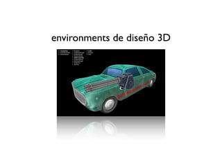 environments de diseño 3D
 