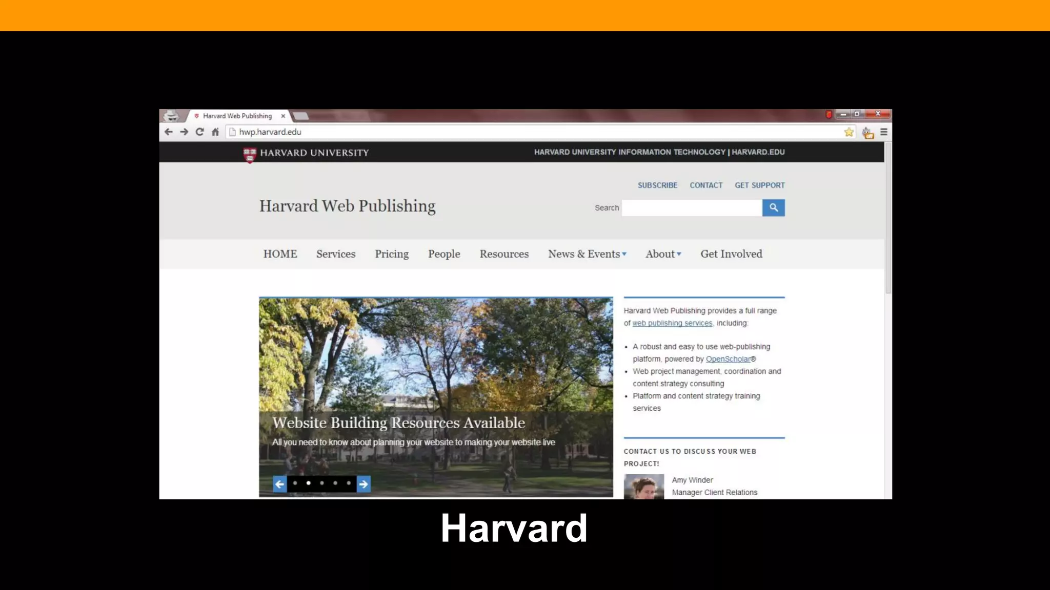 @diffily | @siteimprove | #WebGovernance@diffily | @siteimprove | #WebGovernance
Harvard
 