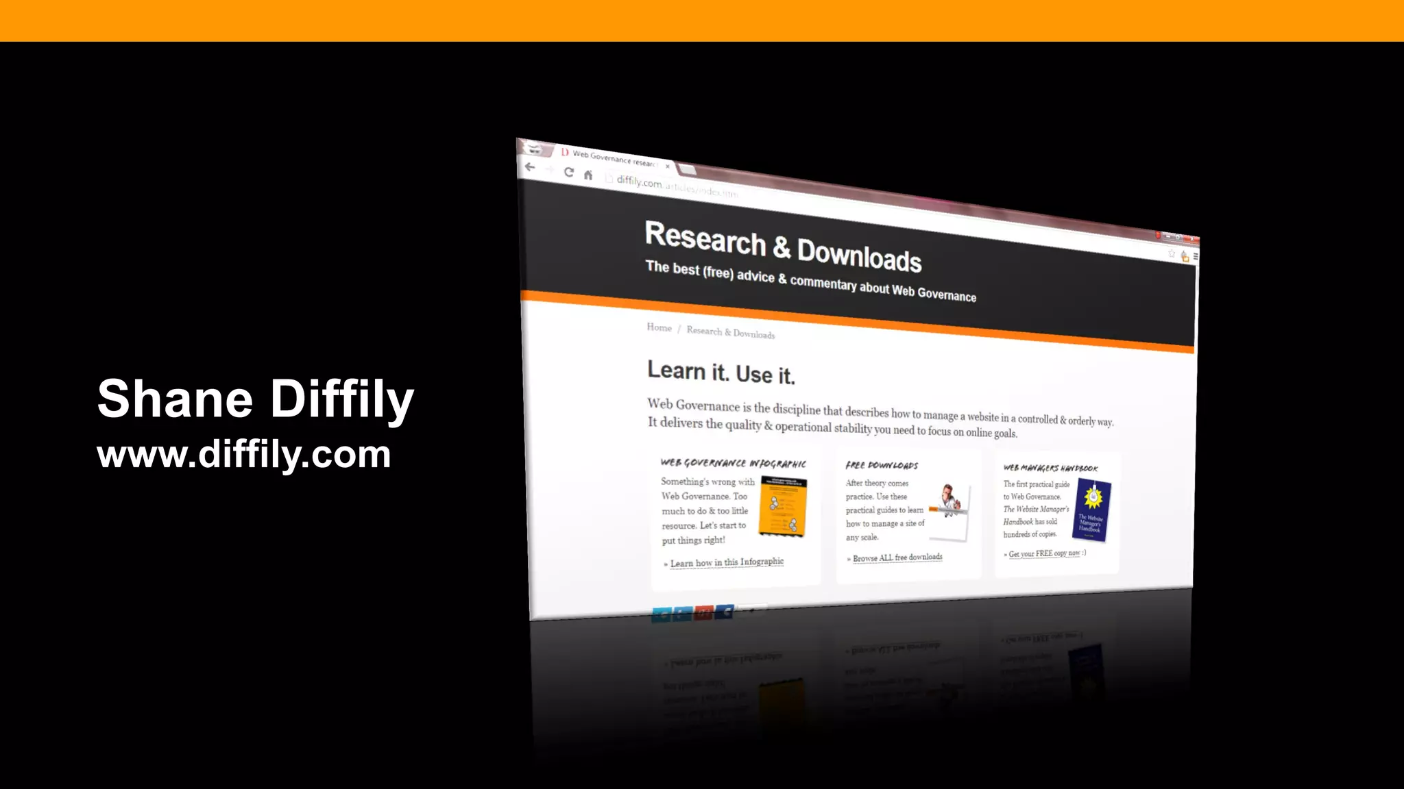 @diffily | @siteimprove | #WebGovernance@diffily | @siteimprove | #WebGovernance
Shane Diffily
www.diffily.com
 