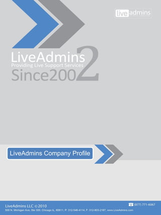 LiveAdmins Company Profile
 