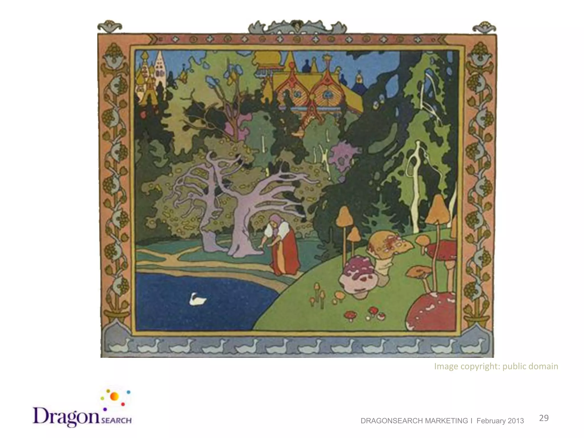 Image copyright: public domain




2/19/2013   DRAGONSEARCH MARKETING I February 2013    29
 