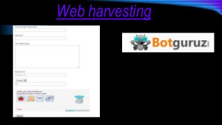 Web harvesting
 