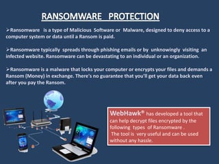 Webhawk Webhawk as-software | PPT | Email | Internet