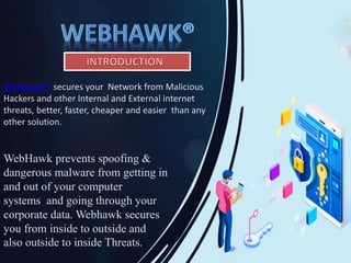 Webhawk Webhawk as-software | PPT | Email | Internet