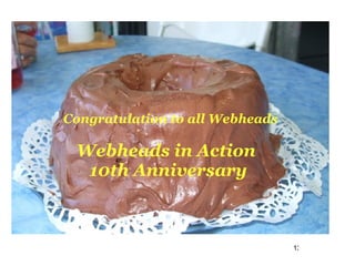 Congratulation to all Webheads Webheads in Action 10th Anniversary