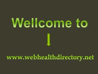 Web health directory