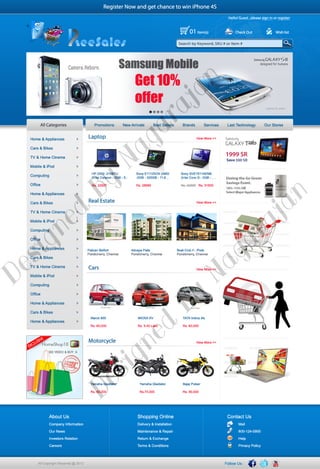 Web home page design