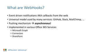 Getting notified by SharePoint with the webhook functionality