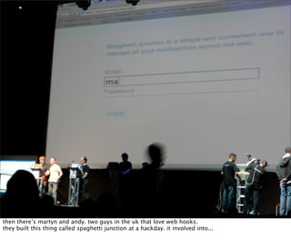 Web Hooks and the Programmable World of Tomorrow