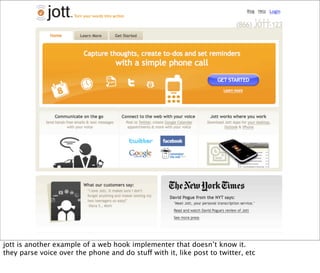 Web Hooks and the Programmable World of Tomorrow