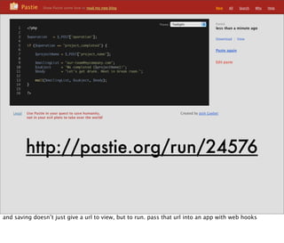 Web Hooks and the Programmable World of Tomorrow