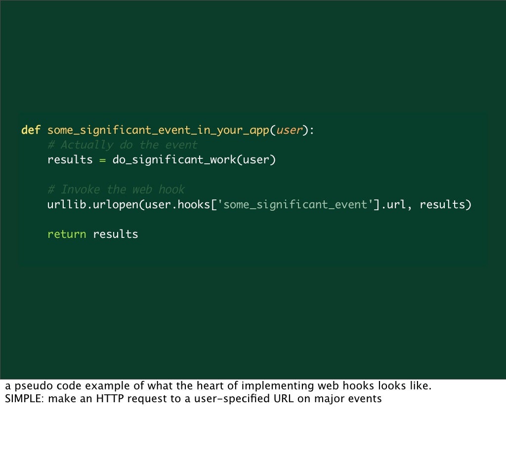 a pseudo code example of