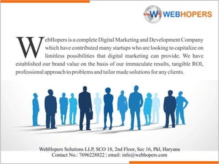 WebHopers Company Profile | Best Digital Marketing & Web Development ...
