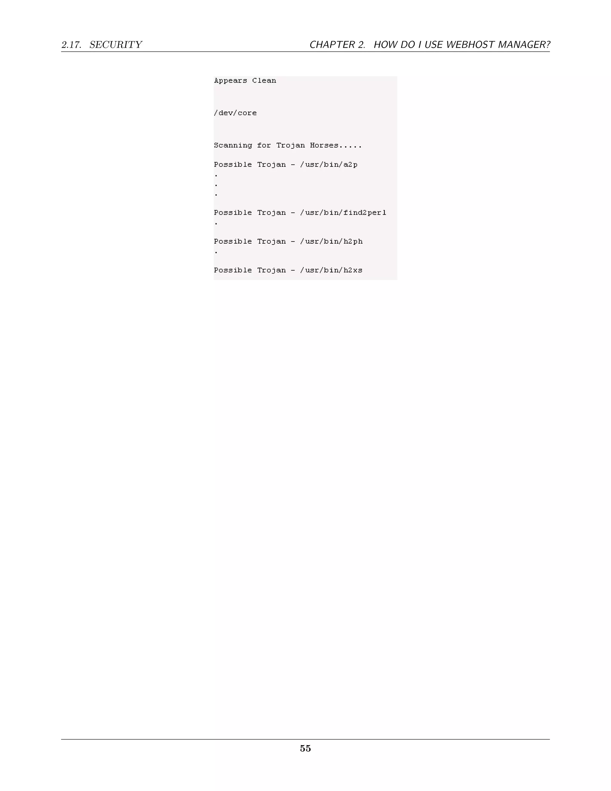 2.17. SECURITY    CHAPTER 2. HOW DO I USE WEBHOST MANAGER?




                 55
 