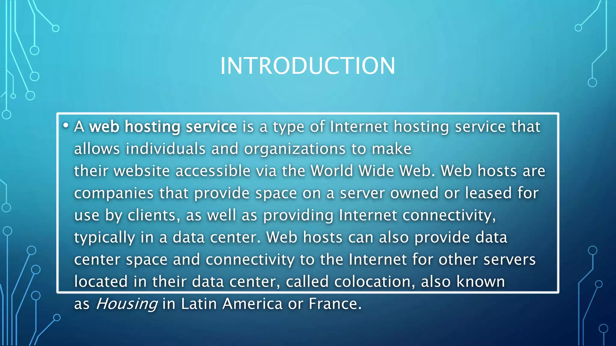 Web hosting