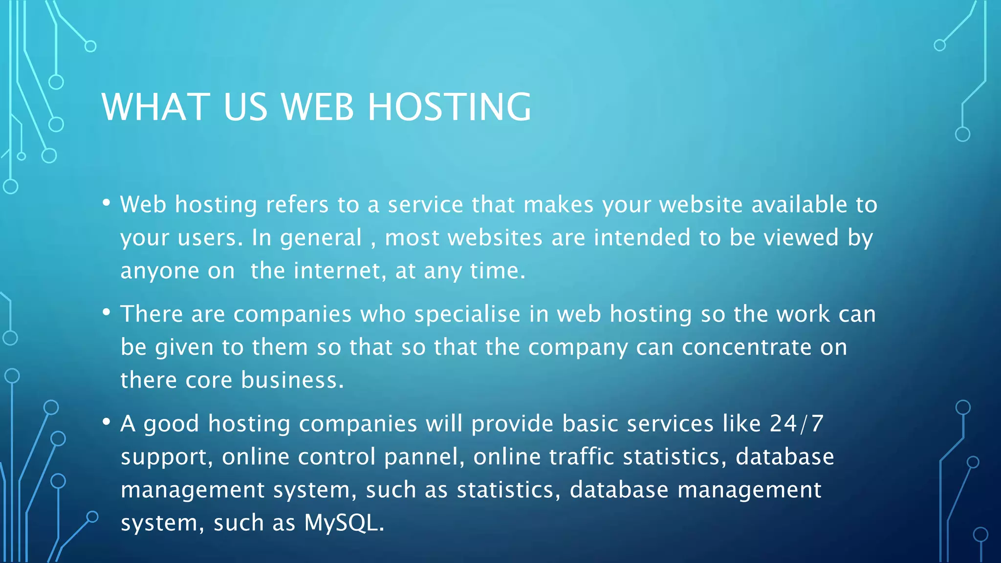 Web hosting
