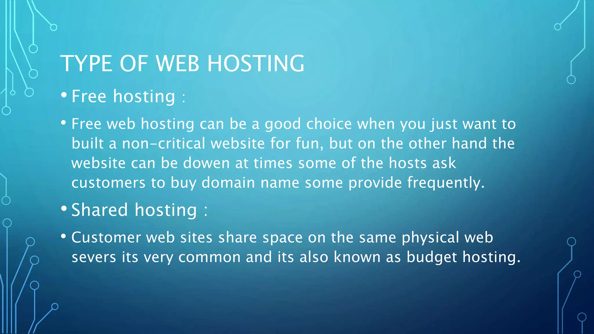 Web hosting