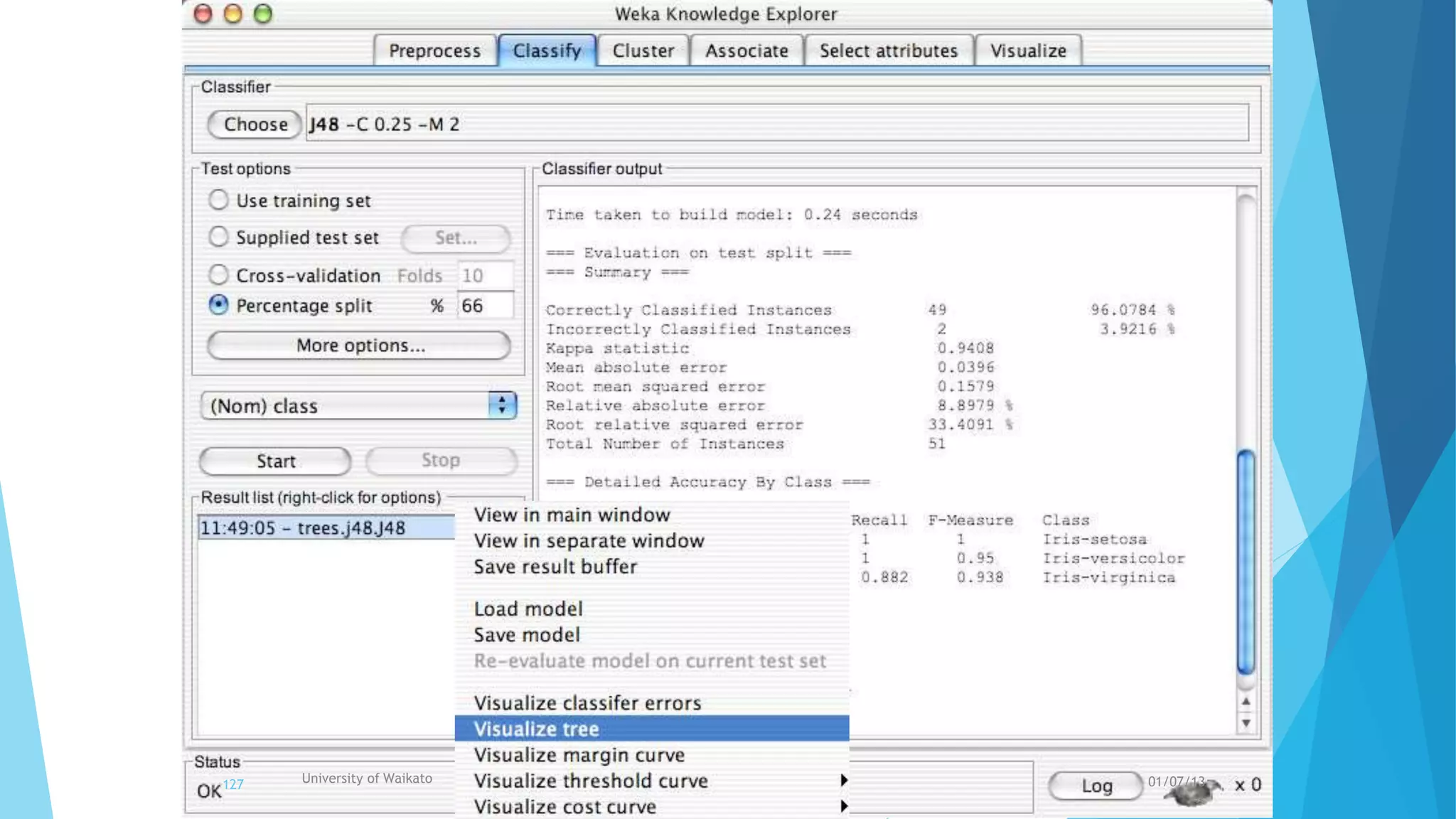 University of Waikato127 01/07/13
 