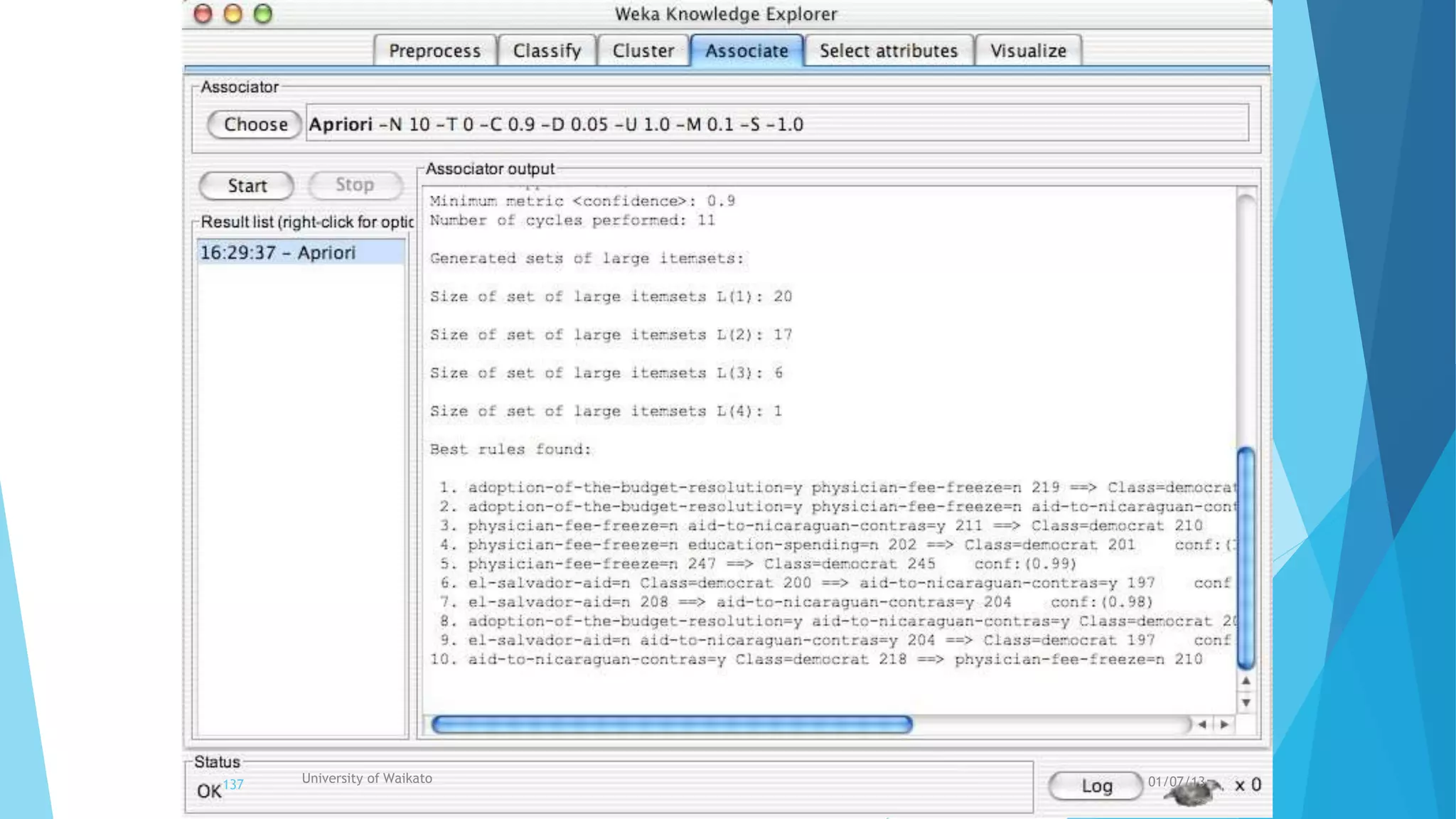 University of Waikato137 01/07/13
 