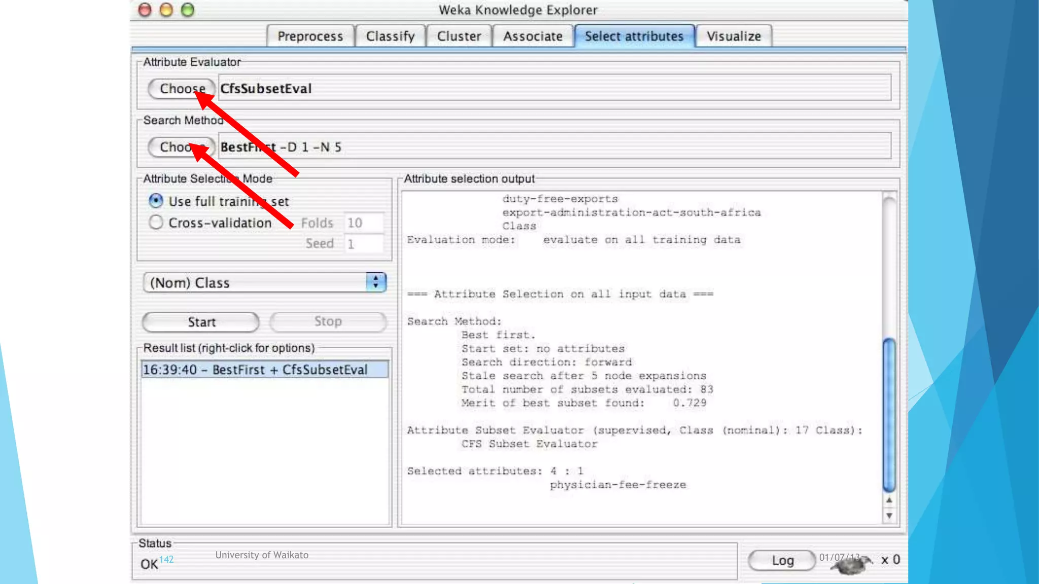 University of Waikato142 01/07/13
 