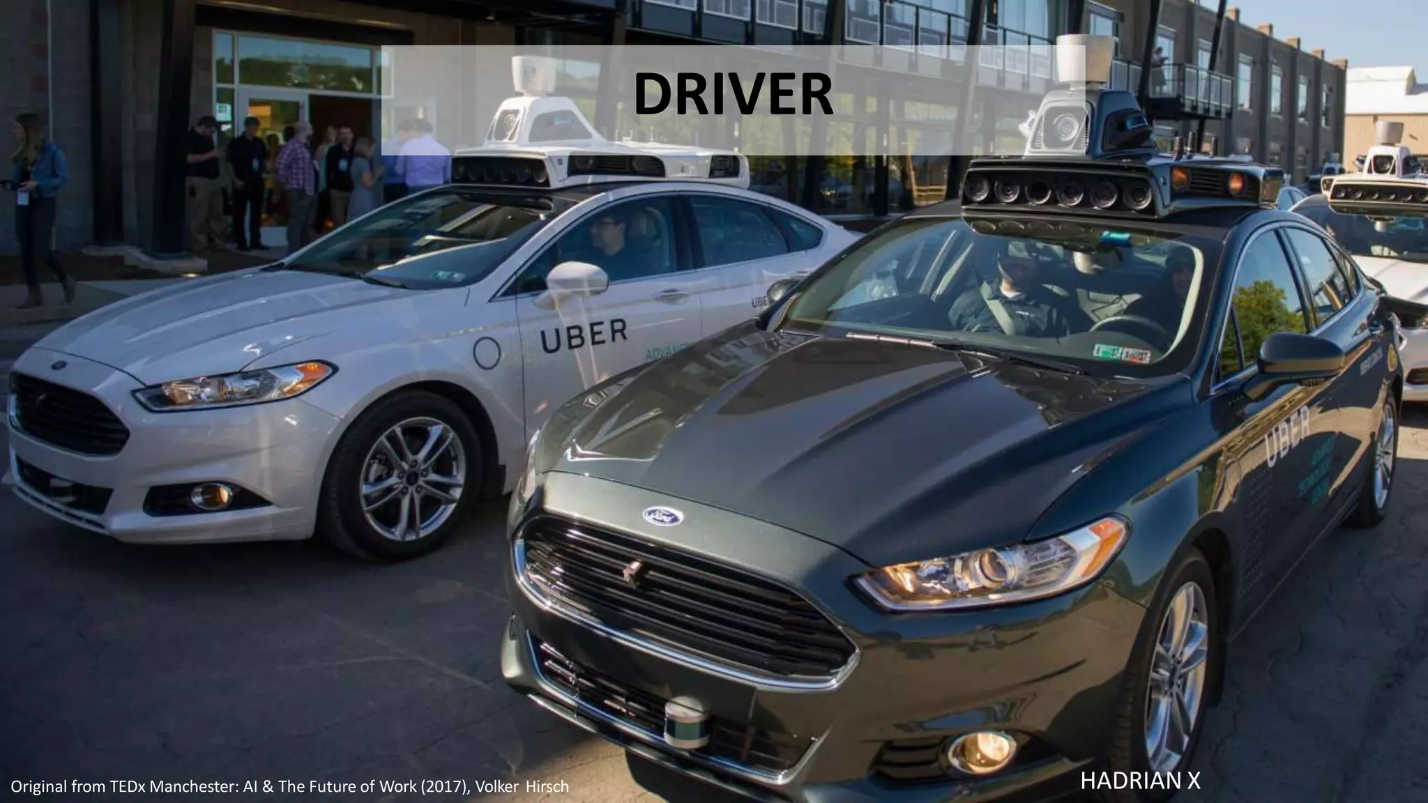 HADRIAN X
DRIVER
Original from TEDx Manchester: AI & The Future of Work (2017), Volker Hirsch
 