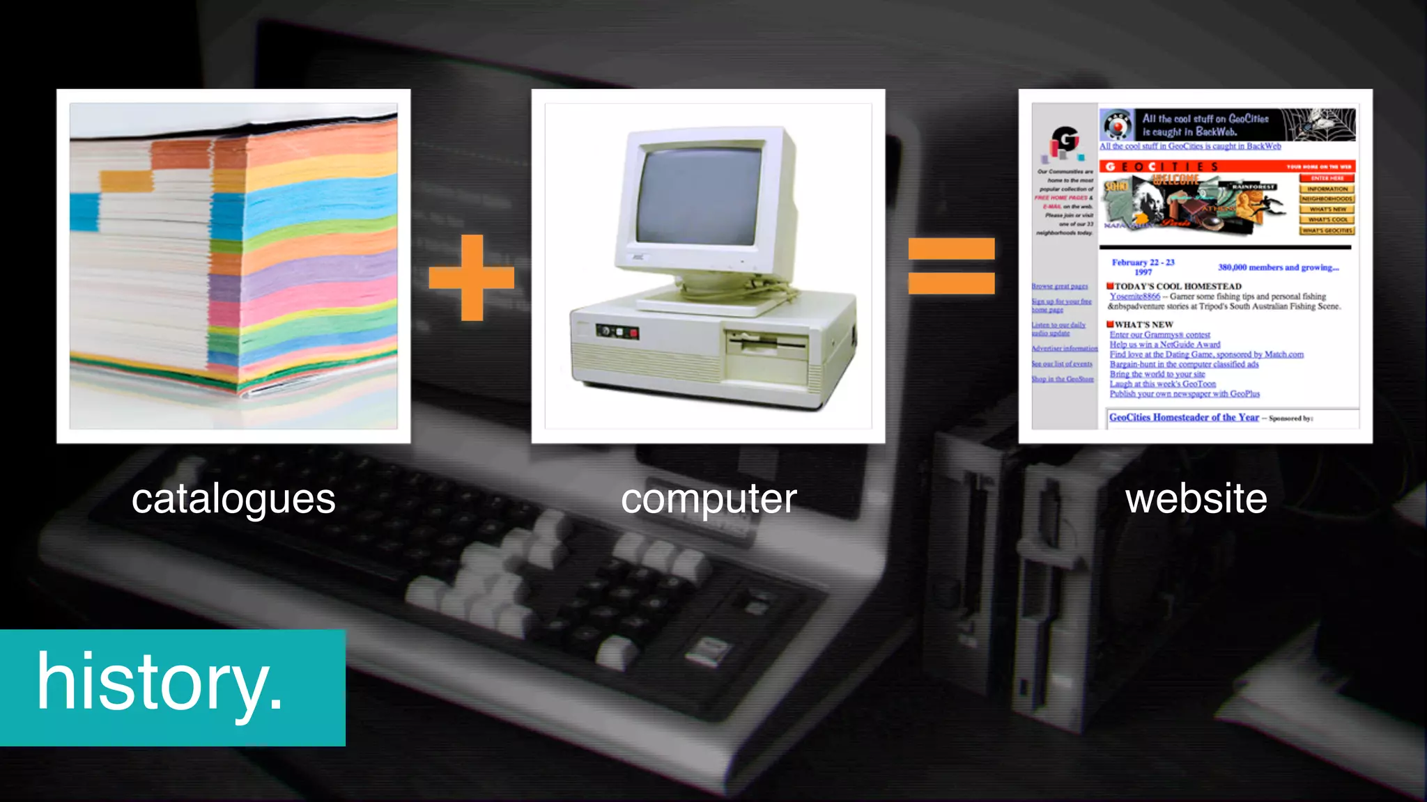 catalogues computer website
history.
 