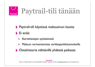 Webinaari: Paytrail-tili - ostamisen uusi helppous!