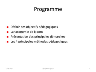 Les 4 principales méthodes pédagogiques en formation | PDF