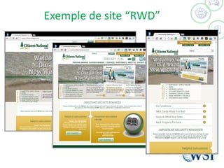 Exemple de site “RWD”
 