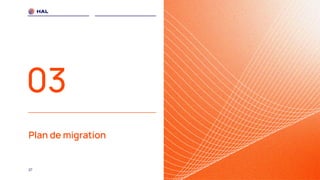 27
Plan de migration
03
 