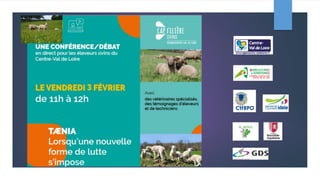 Au programme
 Le tænia : son cycle, ses effets sur l’agneau d’herbe,
 Les produits utilisables et les bonnes pratiques d...