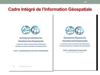 Cadre Intégré de l’Information Géospatiale
36
 