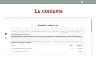 Le contexte
38
 