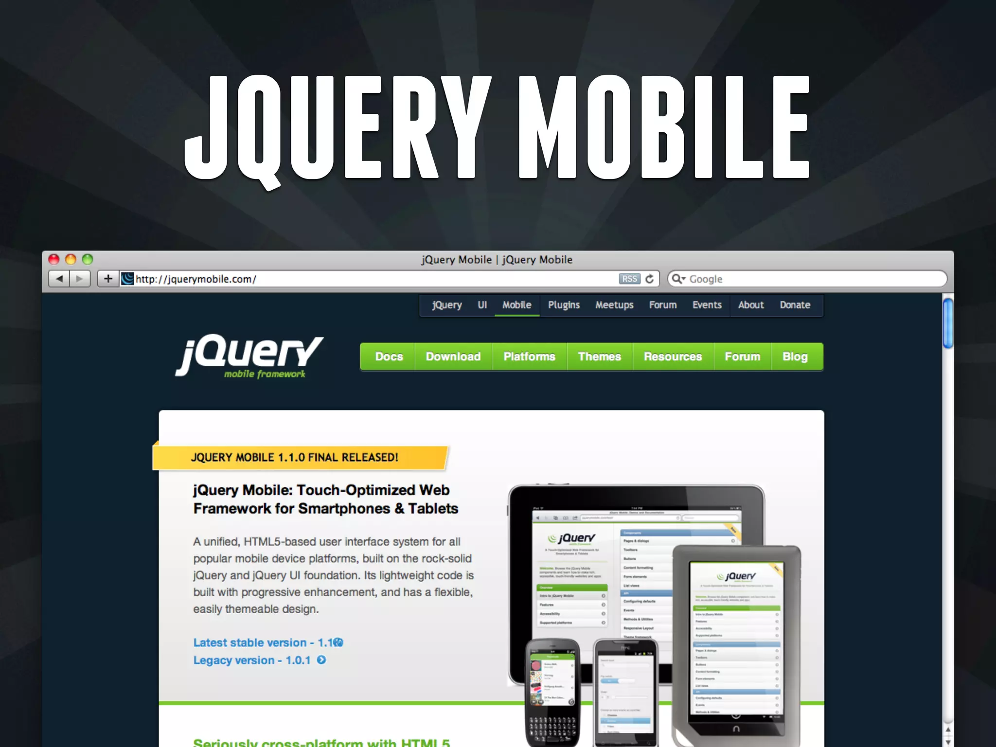 JQUERY MOBILE