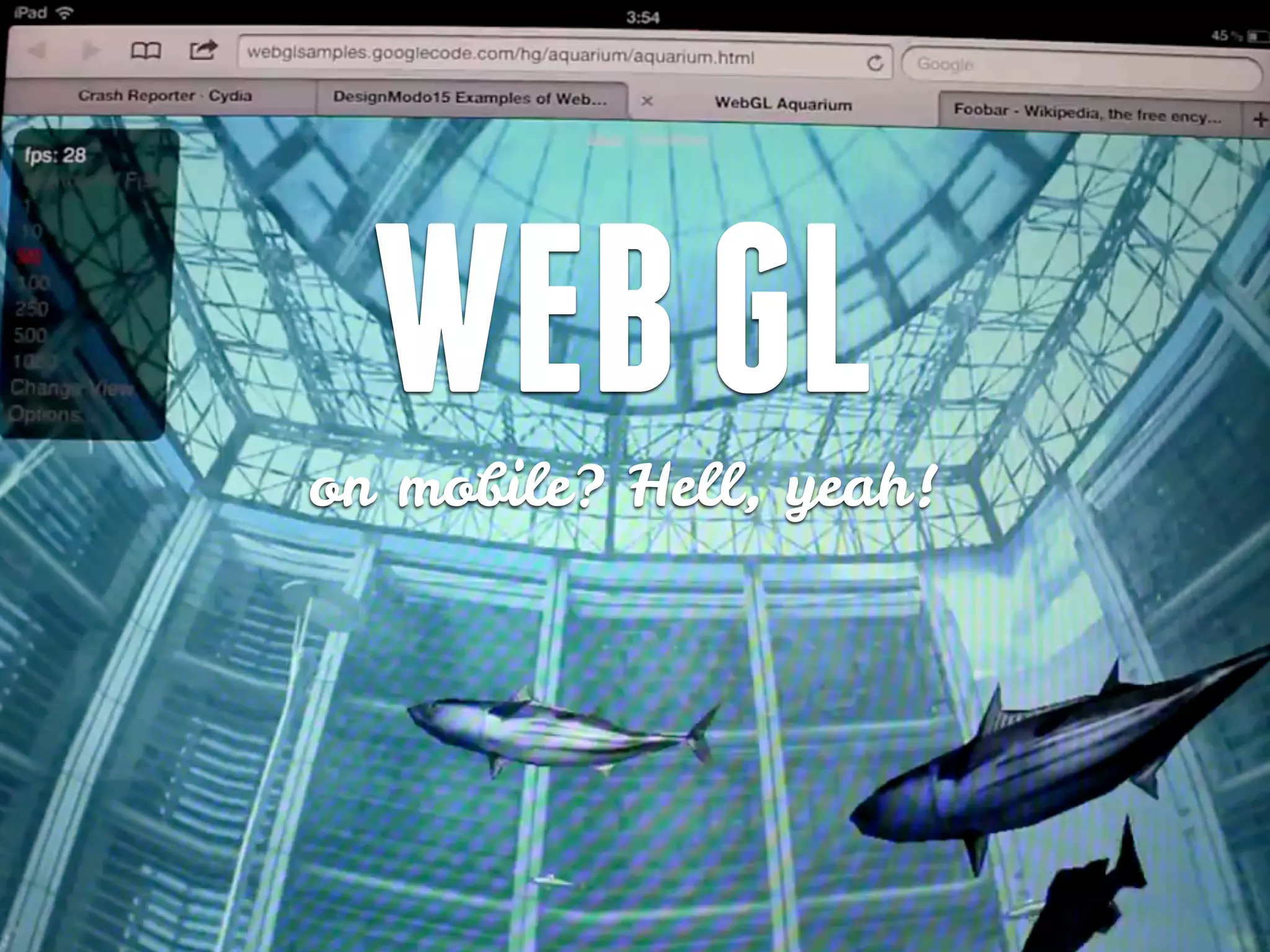 WEB GL
on mobile? Hell, yeah!