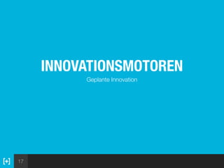 17
INNOVATIONSMOTOREN
Geplante Innovation
 