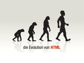 die Evolution von HTML
 