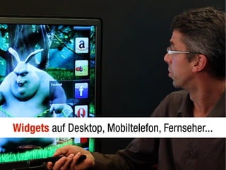 Widgets auf Desktop, Mobiltelefon, Fernseher...
 