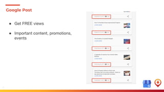32 SurefireLocal.com
● Get FREE views
● Important content, promotions,
events
Google Post
 
