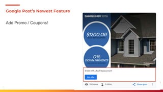 33 SurefireLocal.com
Add Promo / Coupons!
Google Post’s Newest Feature
 
