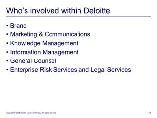 dotDeloitte : Corporate gTLD