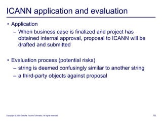 dotDeloitte : Corporate gTLD