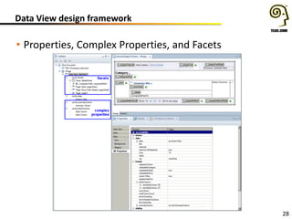 28
Data View design framework
• Properties, Complex Properties, and Facets
 