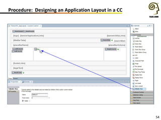 54
Procedure: Designing an Application Layout in a CC
 