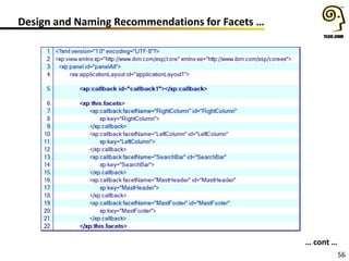 56
Design and Naming Recommendations for Facets …
… cont …
 
