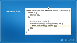 Component state
 