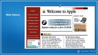 Web history
 