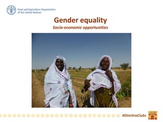 Gender equality
Socio-economic opportunities
#DimitraClubs
 