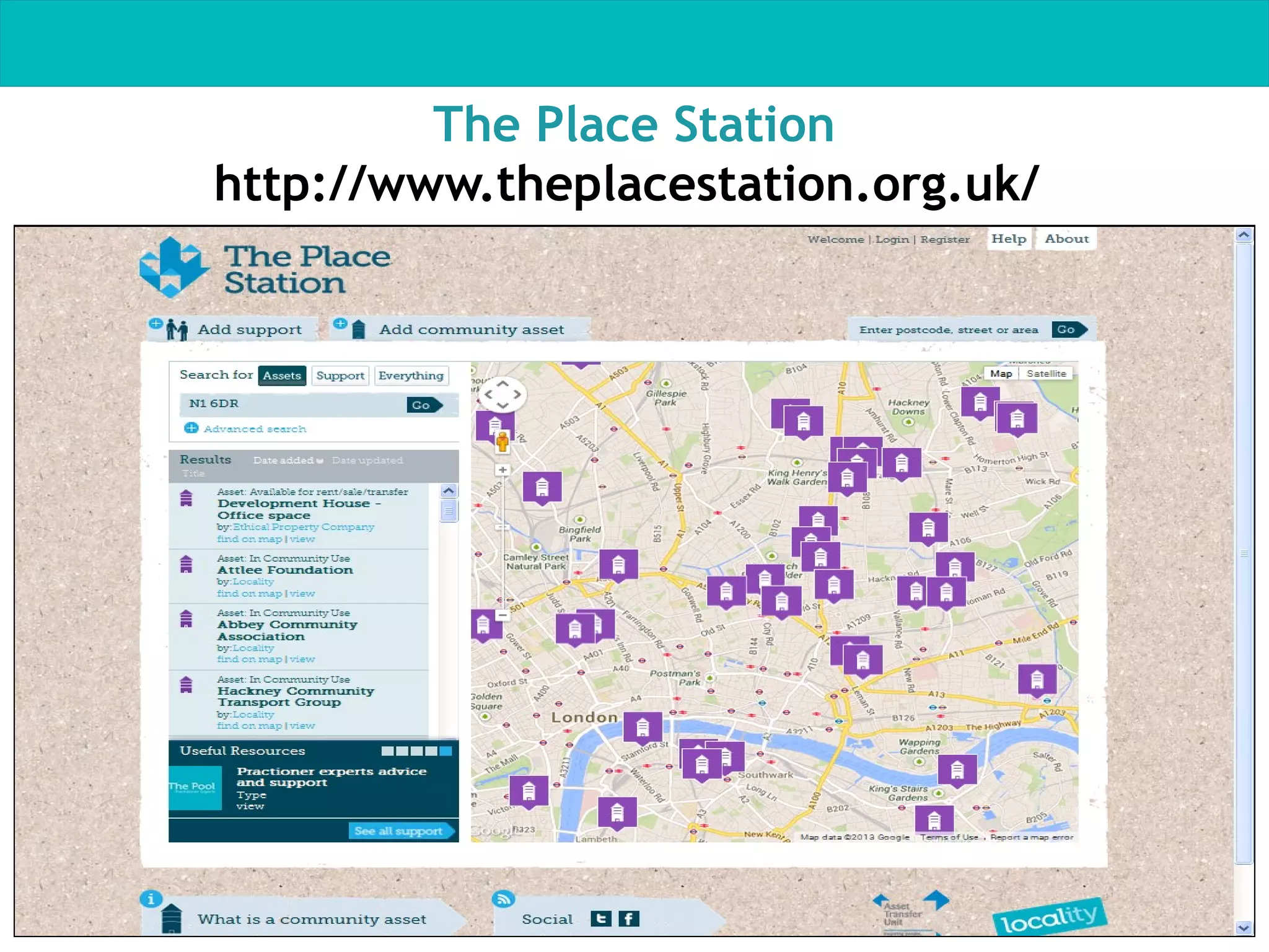 The Place Station
http://www.theplacestation.org.uk/

 