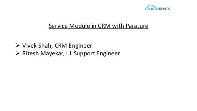 service module in crm with parature parature